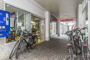 Austellungsraum des Fahrradfachgeschäfts Hilmers in Freiburg