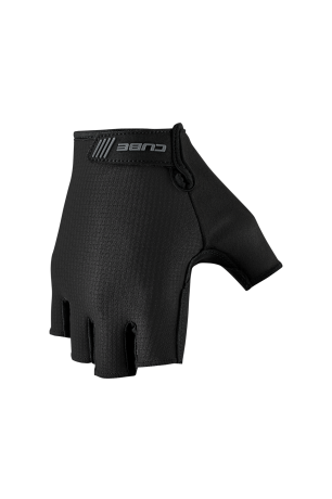 Die Handschuhe NF Ergonomics GEL Kurzfinger von Cube, in der Farbe schwarz (Ansicht des Handrückens)