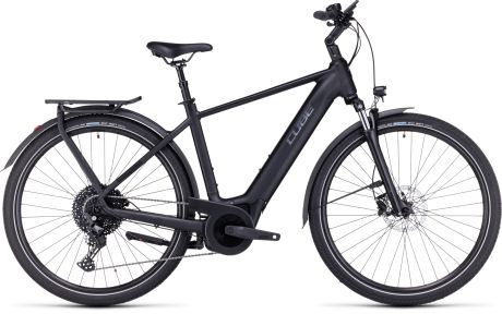 Das CUBE TOURING HYBRID Pro 625 Modelljahr 2024 in der Farbe Black-Metal