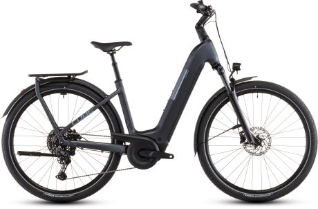 Das Kathmandu Hybrid ONE von Cube, Modelljahr 2026, in der Farbe metallic´n´grey.